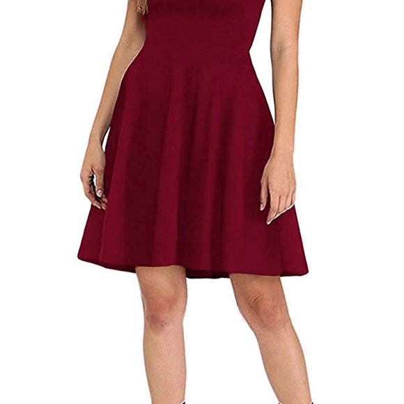 Off The Shoulder Short Sleeve Cocktail Dress - Picture 3 of 4